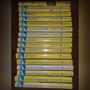Lot of 16 Nancy Drew Mystery Hardcover Glossy Flashlight Books By Carolyn Keene